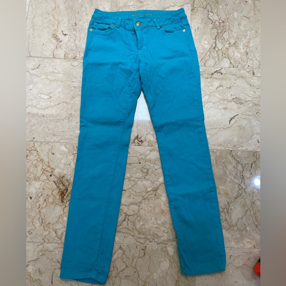 Michael Kors bright light blue jeans
